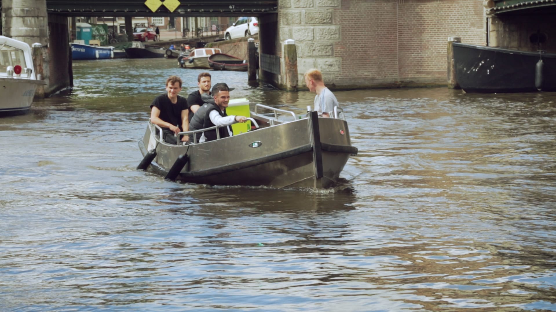 Amsterdam boat on the canal