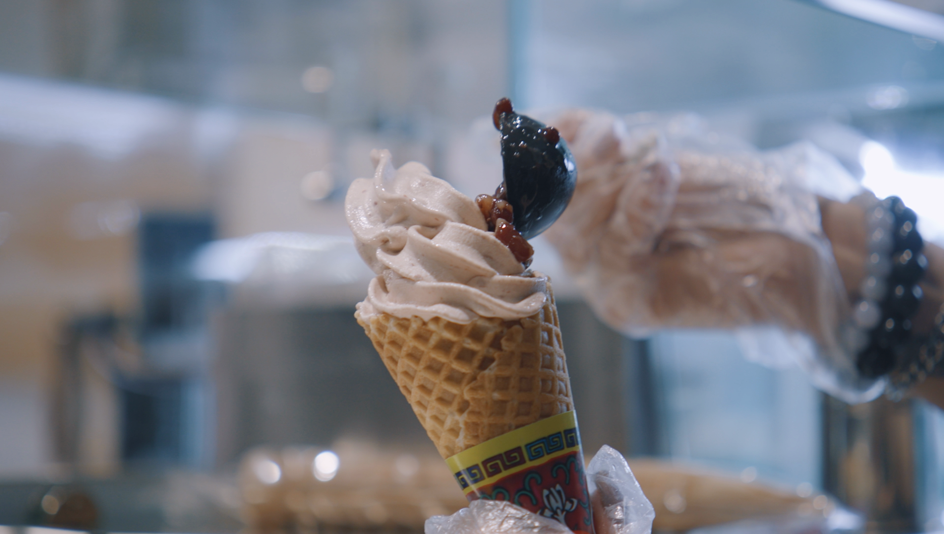 Red Bean icey ice cream at HEA Ice Cream in Sham Shui Po Hong Kong
