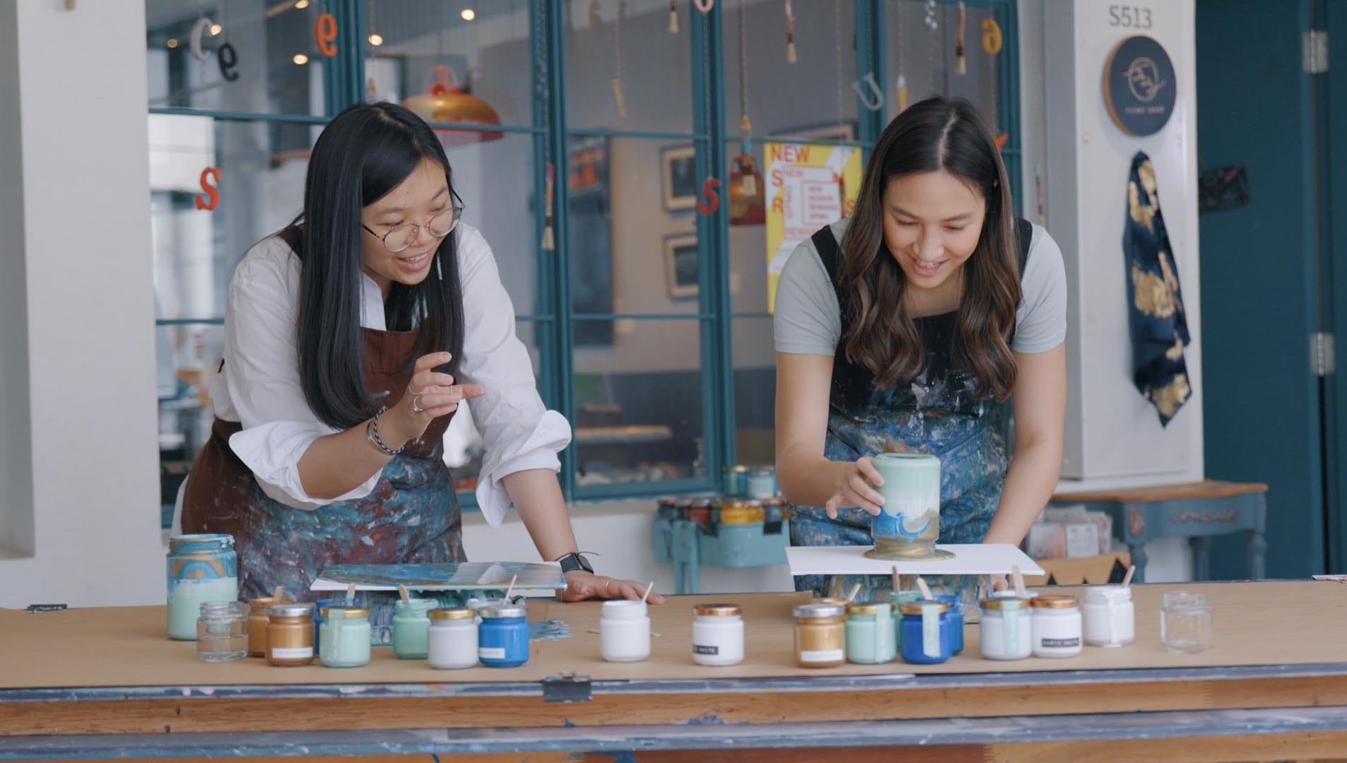 Paint Workshop in PMQ in Hong Kong