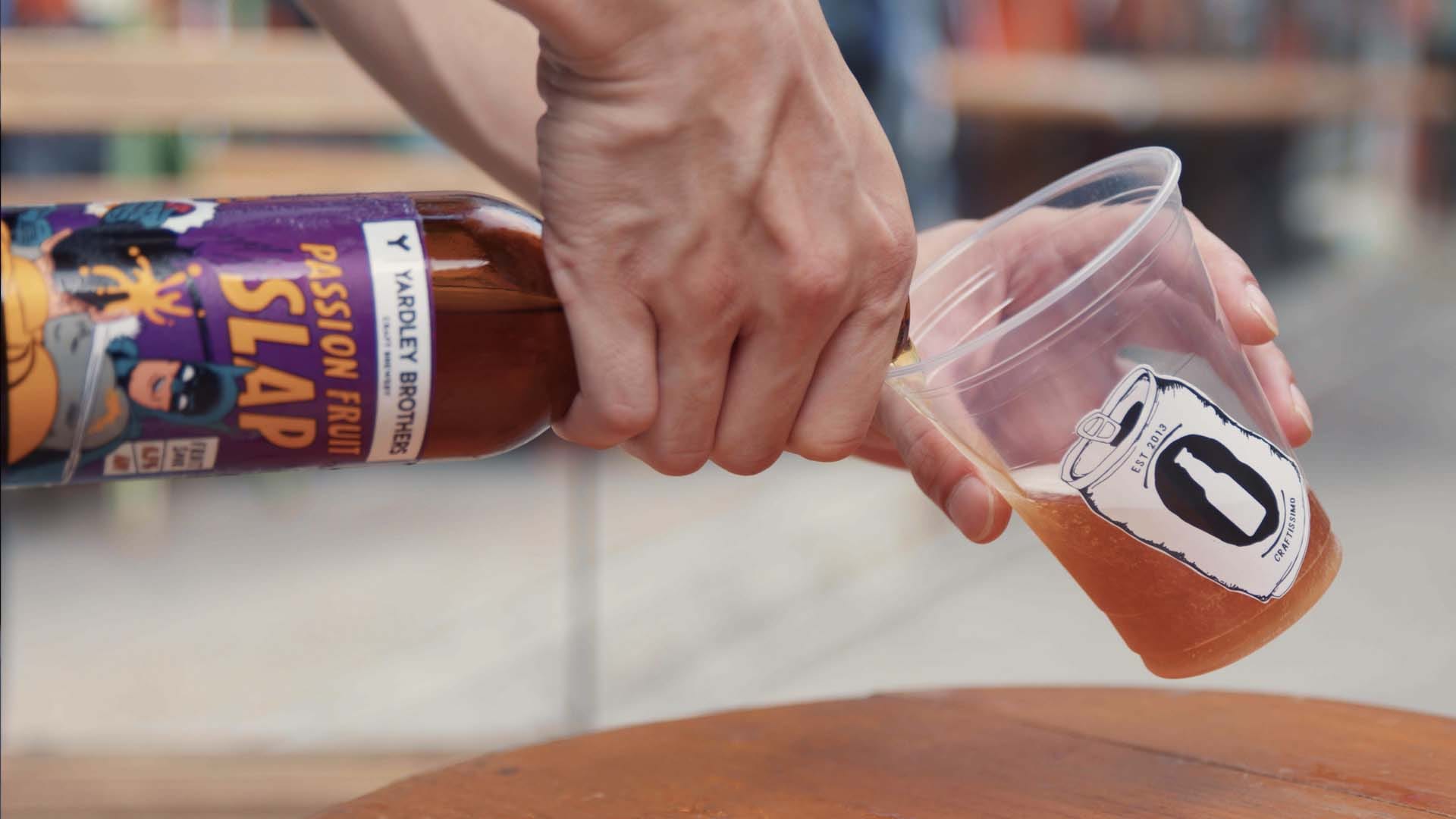 A passion fruit brew from local craft brewery Yardley Brothers