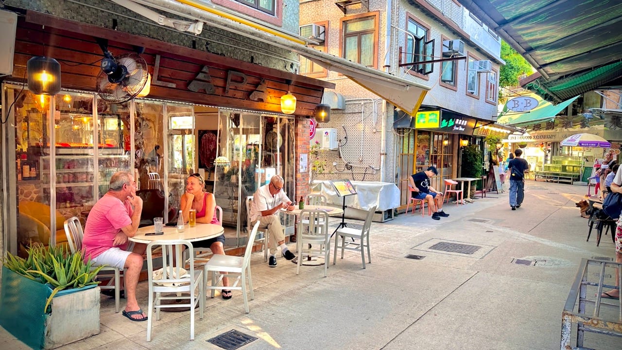 Lapa Bar on the Main Street of Lamma Island