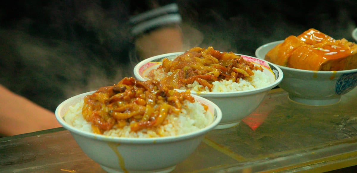 Braised Pork Rice at Jin Feng in Taipei